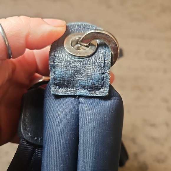 Longchamp Navy Blue Modele Depose Large Tote Bag with Scarf - Picture 11 of 15